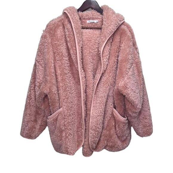 Ricki’s Pink Teddy Comfy Cozy Sweater Size Small Medium Loungewear Lounging - Picture 1 of 9